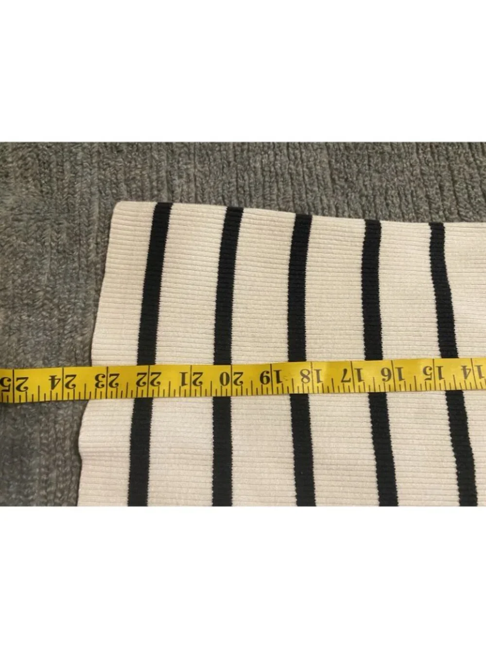 Lauren Ralph Lauren White  & Black Striped Turtleneck Sweater L/XL 1X Cotton